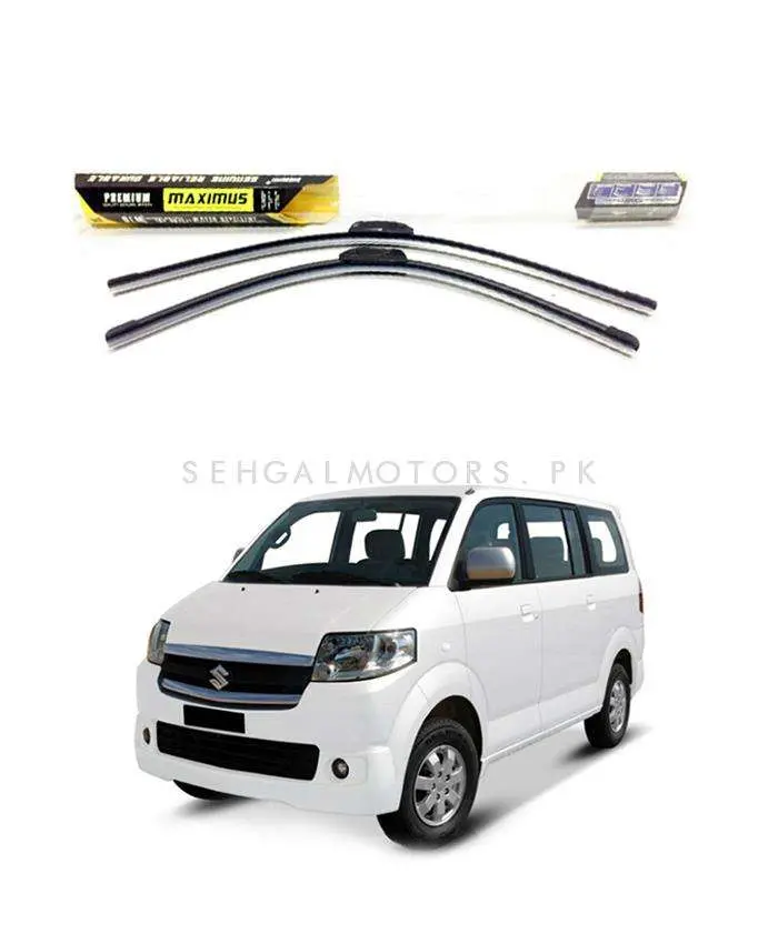 Suzuki Apv Maximus Premium Silicone Wiper Blades - Pair 2005 - 2019 1