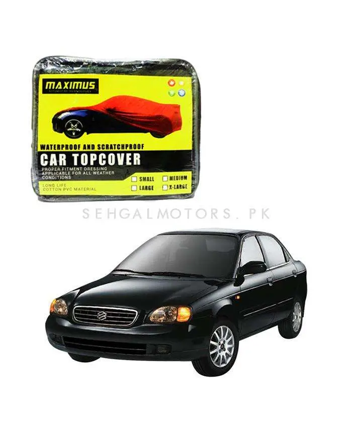 Suzuki Baleno Maximus Non Woven Car Top Cover 1998 - 2005 - - Scratchproof And Waterproof - Without Belt 1