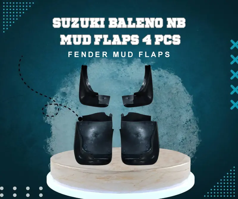 Suzuki Baleno Mud Flaps 4 Pcs. 1998 - 2005 - Car Mudguard | Fender Mud Flaps | Splash Guards 1