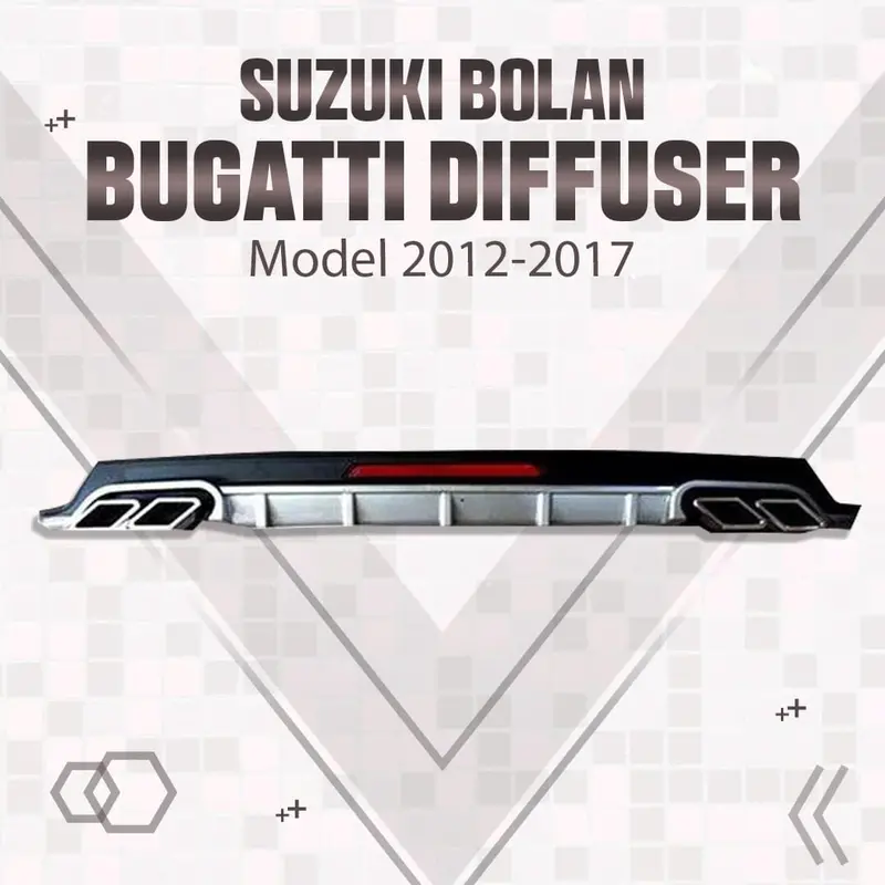 Suzuki Bolan Bugatti Diffuser 2012 - 2021 1