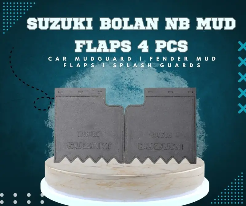 Suzuki Bolan Mud Flaps 4 Pcs 2012 - 2021 - Car Mudguard | Fender Mud Flaps | Splash Guards 1