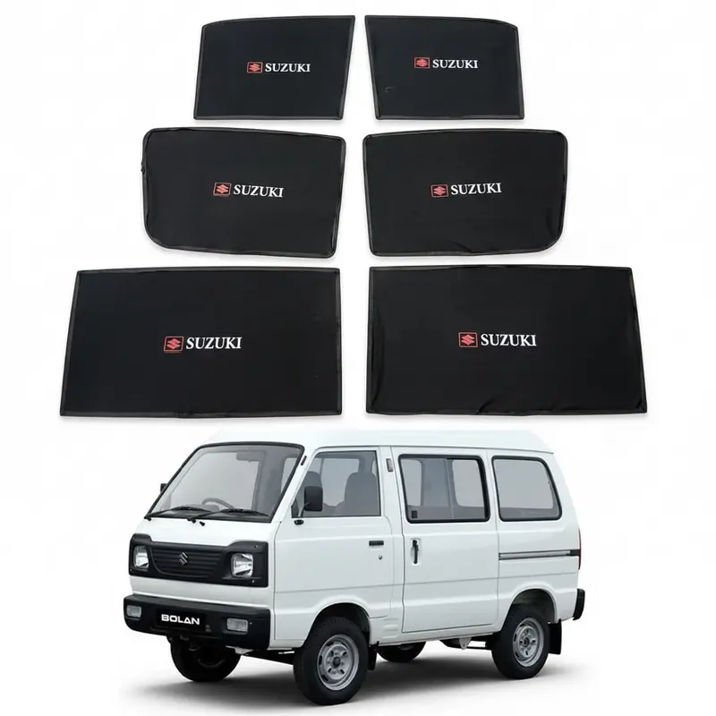 Suzuki Carry Side Sunshade With Logo - Model 1979-2018 - Sun Shade | Parda 1