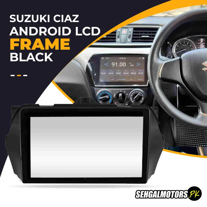 Suzuki Ciaz Android Lcd Frame With Grip Black 9 Inches 2017 - 2021 1