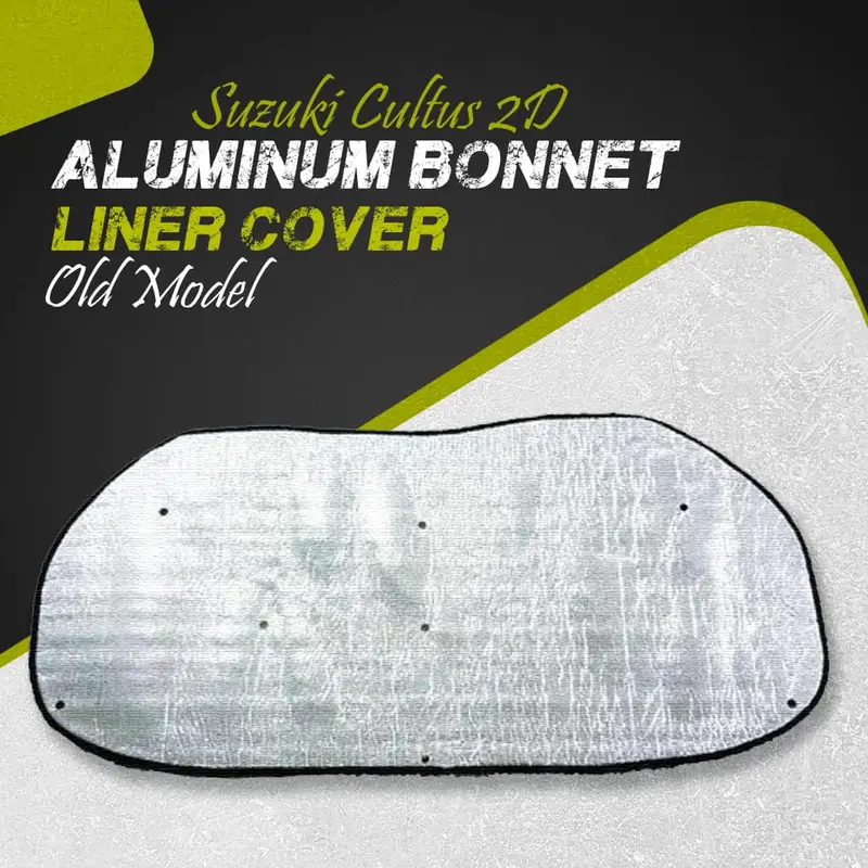 Suzuki Cultus 2D Aluminum Bonnet Liner Cover Old Model 2007 - 2017 - Protector Lid Garnish Bonnet Namda 1