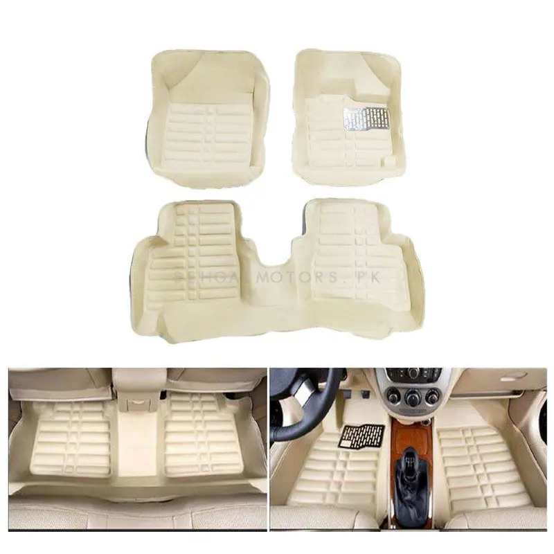 Suzuki Cultus 5D Custom Floor Mat Beige New Model 3 Pcs 2017 - 2025 2