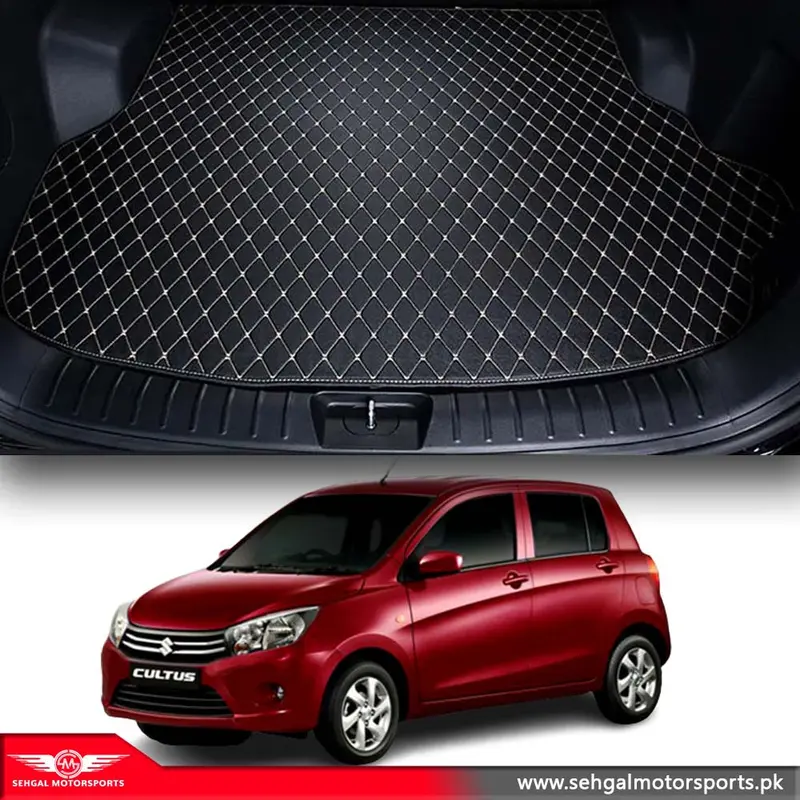 Suzuki Cultus 7D Eco Trunk Mat Black (With Black Or Beige Stitch) Model 2017-24 2