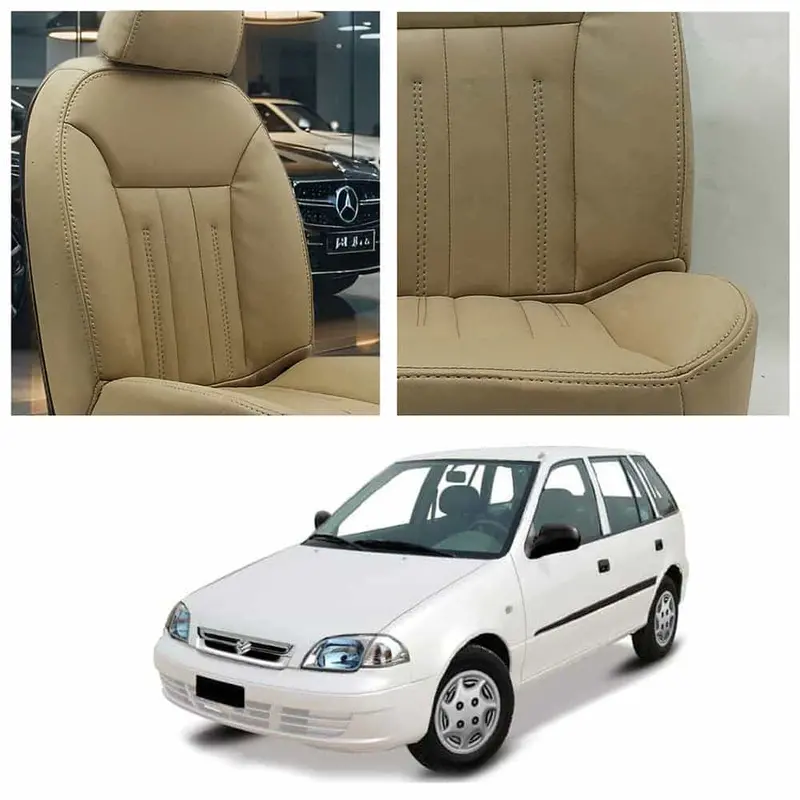 Suzuki Cultus Audi Design Beige Seat Covers 2007 - 2017 1