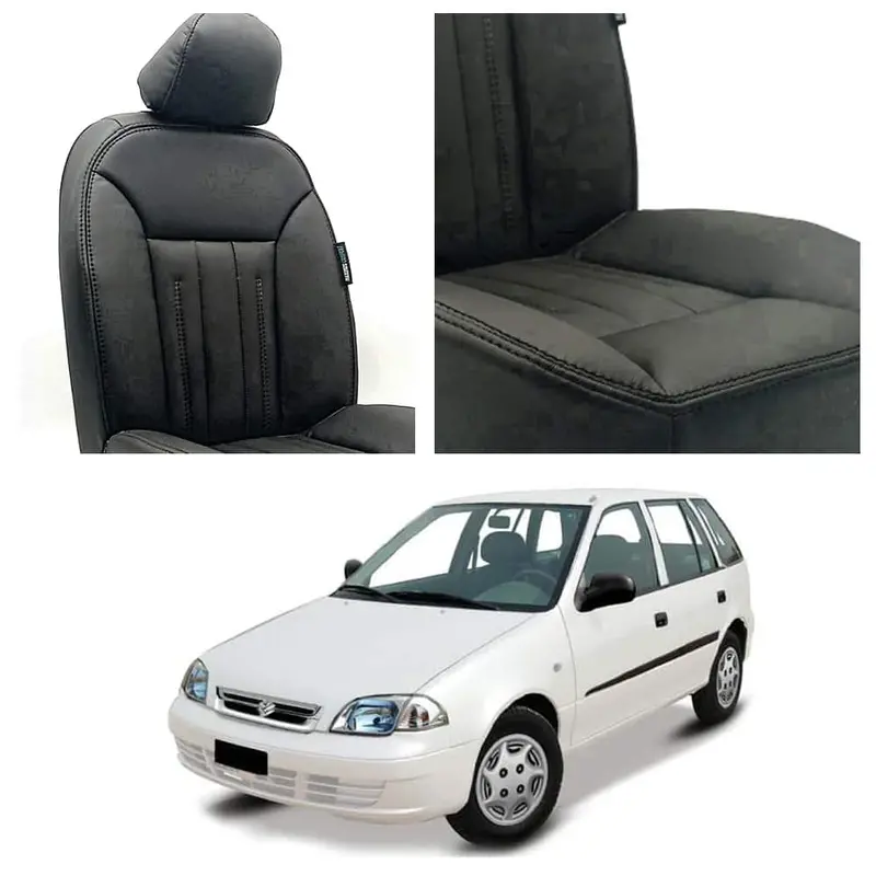 Suzuki Cultus Audi Design Black Seat Covers 2007 - 2017 1
