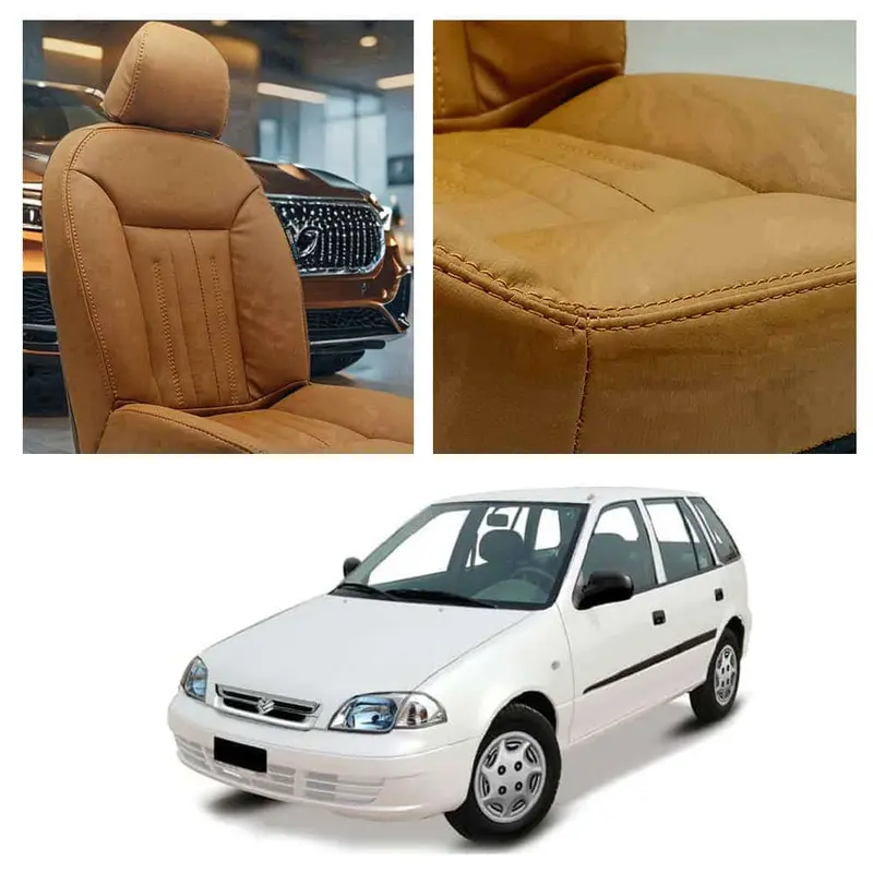 Suzuki Cultus Audi Design Brown Seat Covers 2007 - 2017 1