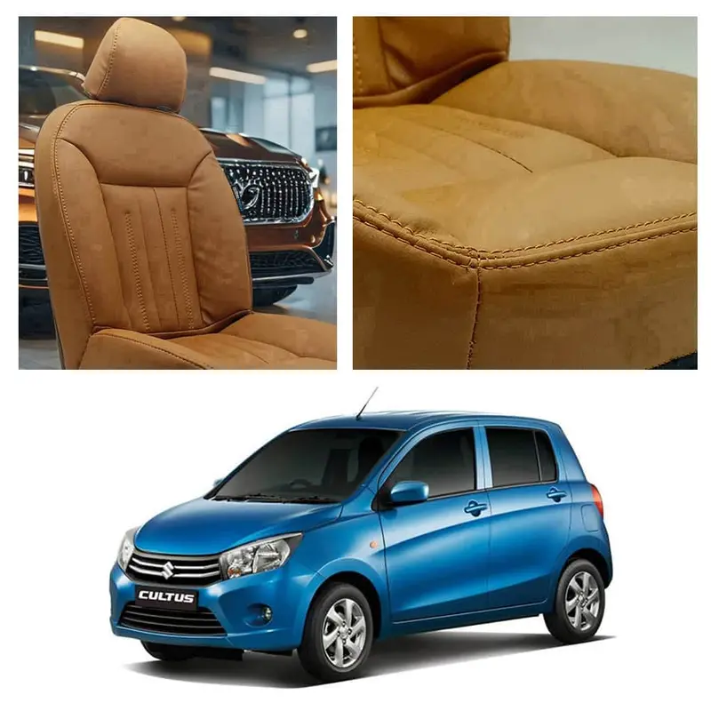 Suzuki Cultus Audi Design Brown Seat Covers 2017 - 2025 1