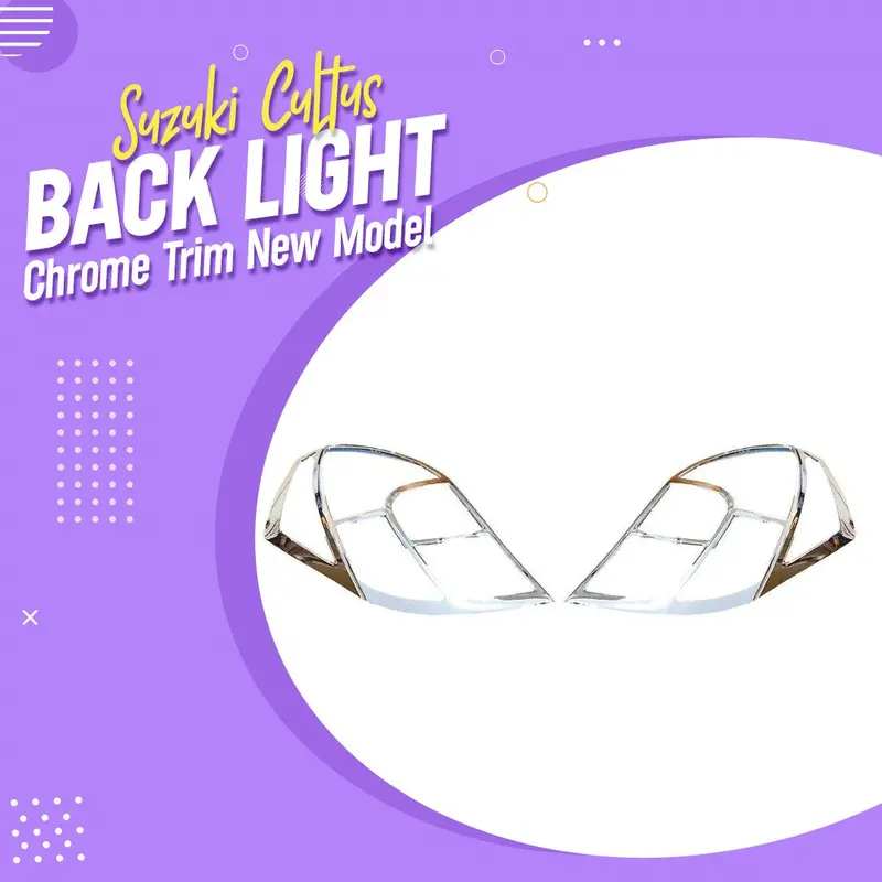 Suzuki Cultus Back Light Chrome Trim New Model 2017 - 2025 1
