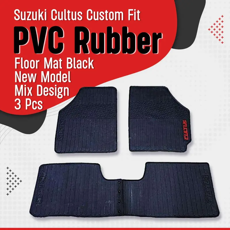 Suzuki Cultus Custom Fit Pvc Rubber Floor Mat Black New 2017 - 2025 1