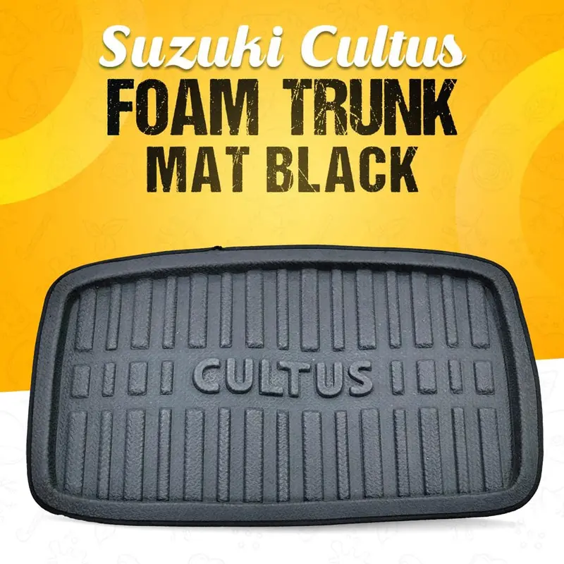 Suzuki Cultus Foam Trunk Mat New Model Mix Design 2017 - 2025 - Cargo Boot Liner Diggi Protection Tray Cover 1