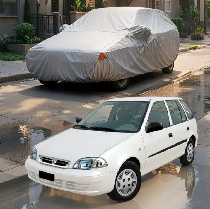 Suzuki Cultus Maximus Non Woven Car Top Cover 2007 - 2017 - - Scratchproof And Waterproof - Without Belt 1