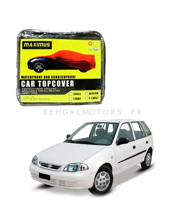 Suzuki Cultus Maximus Non Woven Car Top Cover 2007 - 2017 - - Scratchproof And Waterproof - Without Belt 2