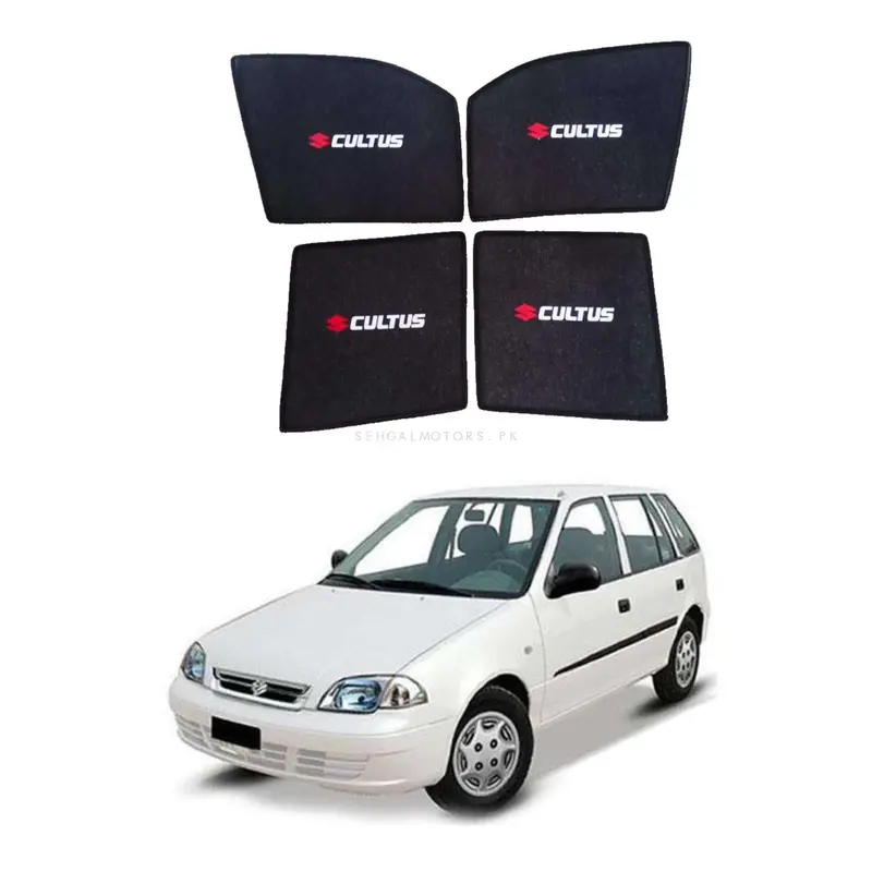 Suzuki Cultus Non Flexible Side Sun Shade With Logo 2007 - 2017 - Sun Shade | Parda 1