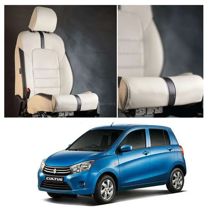 Suzuki Cultus Type R Beige Black Seat Covers 2017 - 2025 1