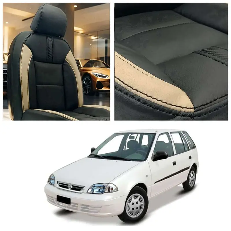 Suzuki Cultus Type R Black Beige Seat Covers 2007 - 2017 1