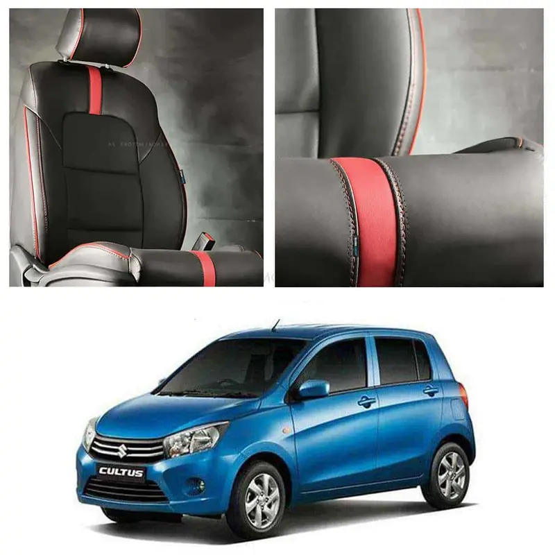 Suzuki Cultus Type R Black Red Seat Covers 2017 - 2025 1