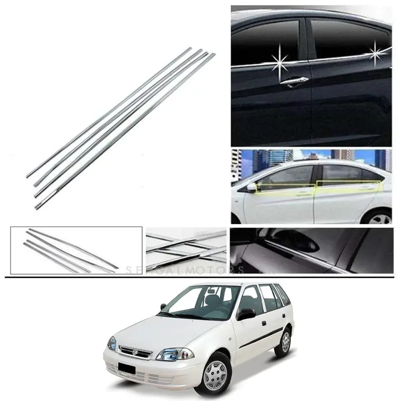 Suzuki Cultus Window Chrome Weather Strip 2007 - 2017 - 4 Pcs 1