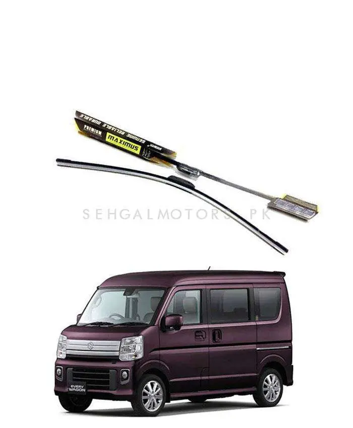 Suzuki Every Wagon Maximus Premium Silicone Wiper Blades 2005 - 2018 1