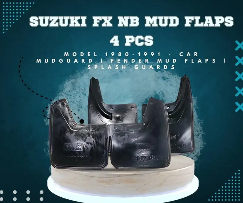Suzuki Fx Mud Flaps 4 Pcs 1980 - 1991 - Car Mudguard | Fender Mud Flaps | Splash Guards 1