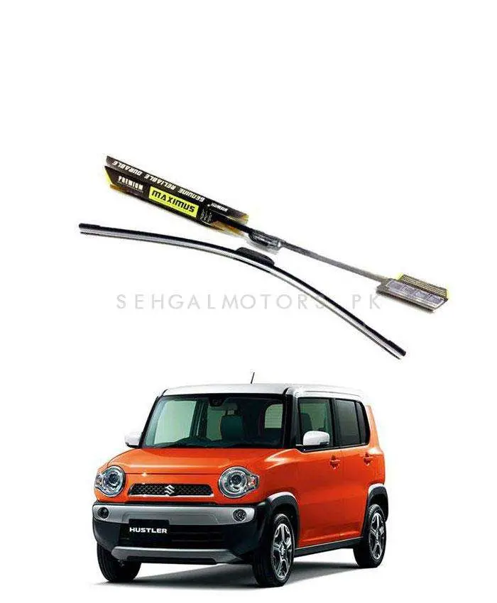 Suzuki Hustler Maximus Premium Silicone Wiper Blades 2014 - 2019 1