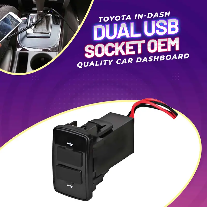 Suzuki In-Dash Dual Usb Socket Oem Quality For Car Dashboard 1