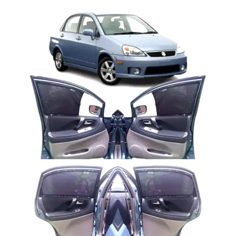 Suzuki Liana Custom Fit Retractable Curtains 2006 - 2014 - Sun Shade - Parda 1