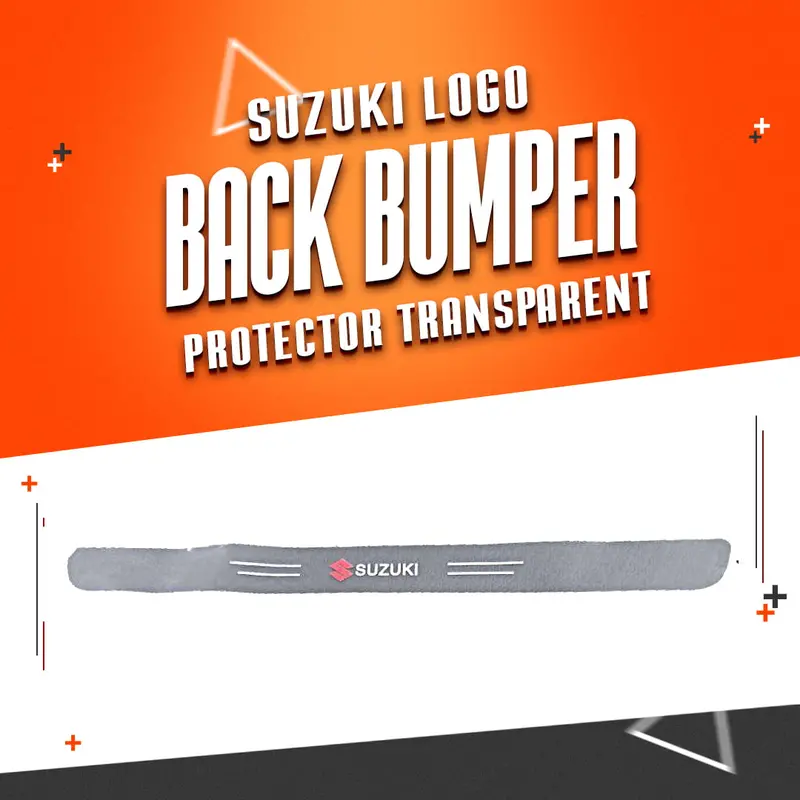 Suzuki Logo Back Bumper Protector Transparent 1