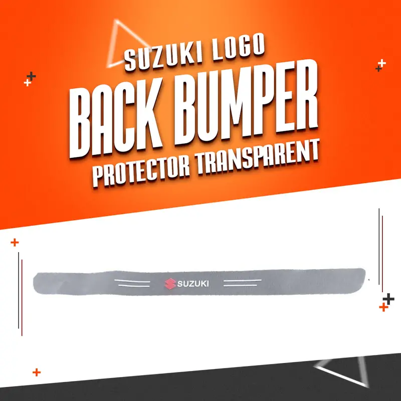 Suzuki Logo Back Bumper Protector Transparent 1