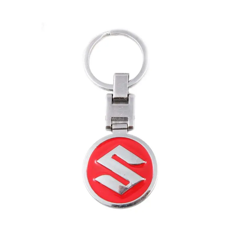 Suzuki Logo Metal Keychain Keyring Red 2