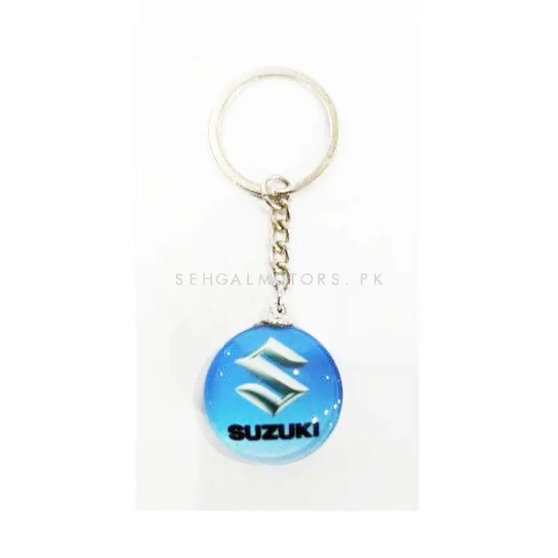 Suzuki Logo Plastic Crystal Keychain Ring 2