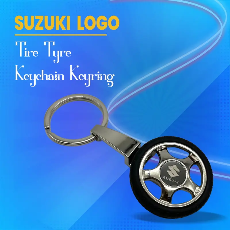 Suzuki Logo Tire Tyre Keychain Keyring 1
