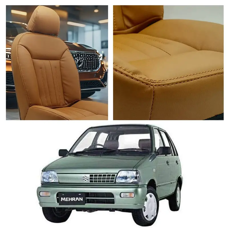 Suzuki Mehran Audi Design Brown Seat Covers 1988 - 2021 1
