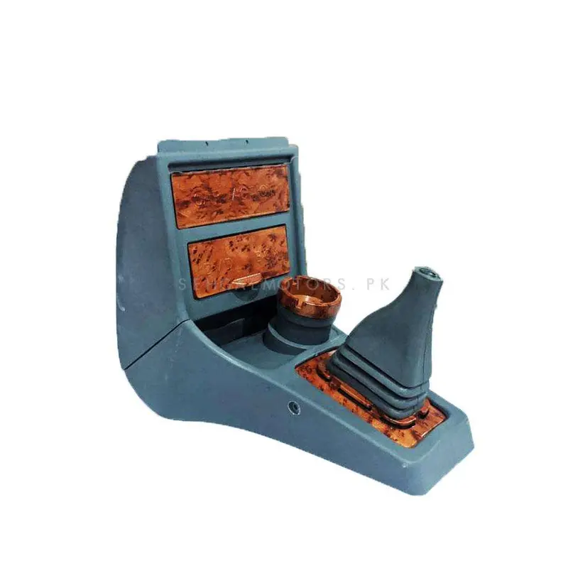 Suzuki Mehran Euro Ii Console Box Wooden Style With Cup Holder 2