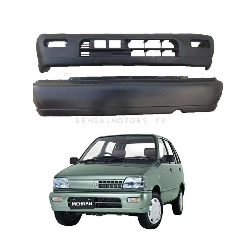 Suzuki Mehran Euro Ii Front And Rear Bumper 2 Pcs 2012 - 2019 - Best Quality Bumpers Set | Oem Standard Genuine Style 1
