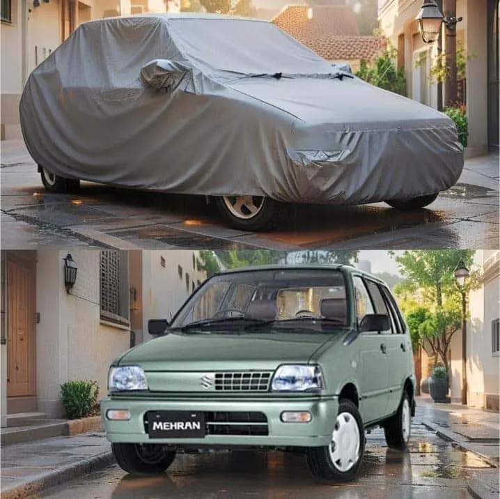 Suzuki Mehran Maximus Non Woven Car Top Cover 1998 - 2012 - - Scratchproof And Waterproof - Without Belt 1