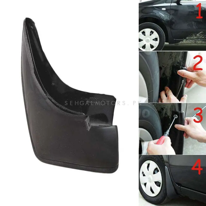 Suzuki Mehran Mud Flaps Front 2 Pcs - Car Mudguard | Fender Mud Flaps | Splash Guards 2