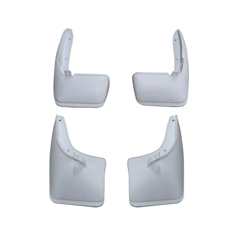 Suzuki Mehran Mud Flaps White 4 Pcs 2012 - 2019 - Car Mudguard | Fender Mud Flaps | Splash Guards 2