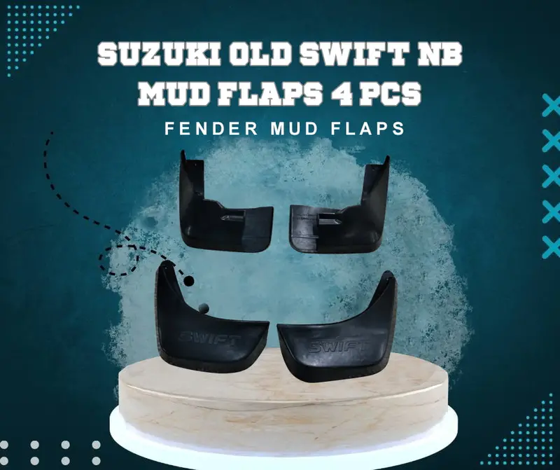 Suzuki Old Swift Mud Flaps 4 Pcs 2010 - 2021 - Car Mudguard | Fender Mud Flaps | Splash Guards 1