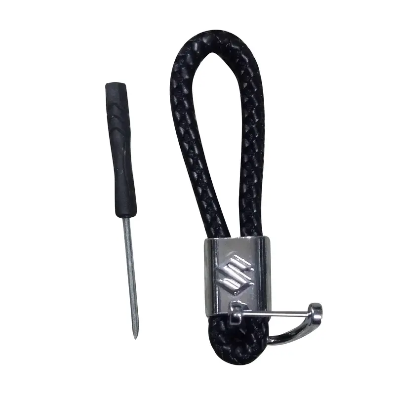 Suzuki Premium Leather Rosary Keychain Ring 2
