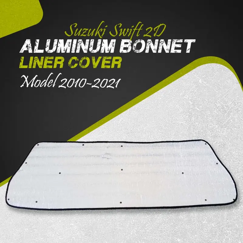Suzuki Swift 2D Aluminum Bonnet Liner Cover 2010 - 2021 - Protector Lid Garnish Bonnet Namda 1