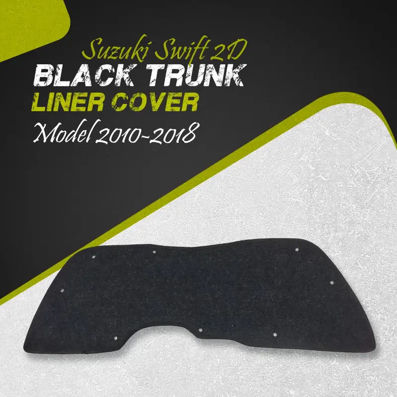 Suzuki Swift 2D Black Trunk Liner Cover 2010 - 2018 - Protector Lid Garnish Diggi Namda 1