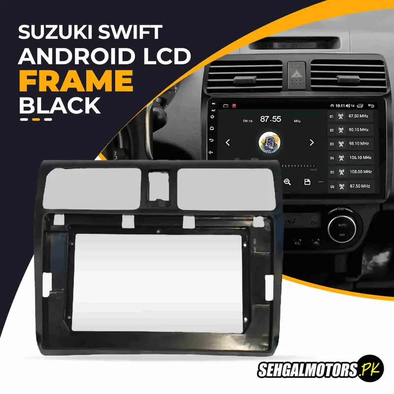 Suzuki Swift Android Lcd Frame With Grip Black 10 Inches 2010 - 2021 1