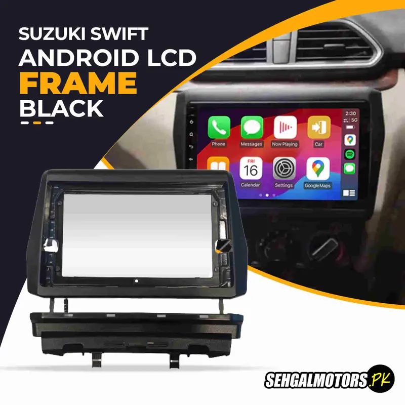 Suzuki Swift Android Lcd Frame With Grip Black 9 Inches 2022 - 2024 1