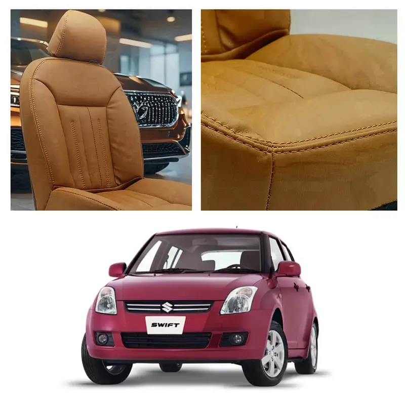 Suzuki Swift Audi Design Brown Seat Covers 2010 - 2021 1