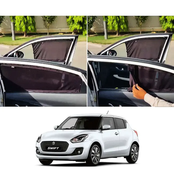 Suzuki Swift Custom Fit Retractable Curtains 2022 - 2024 - - Sun Shade - Parda 1