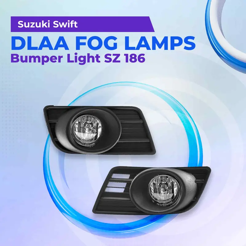 Suzuki Swift Dlaa Fog Lamps Bumper Light Without Chrome 2007 - 2010 1