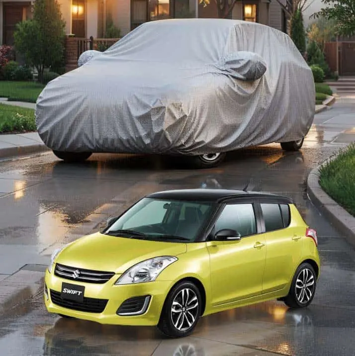 Suzuki Swift Maximus Non Woven Car Top Cover - Japanese 2010 - 2017 - - Scratchproof And Waterproof - Without Belt 1